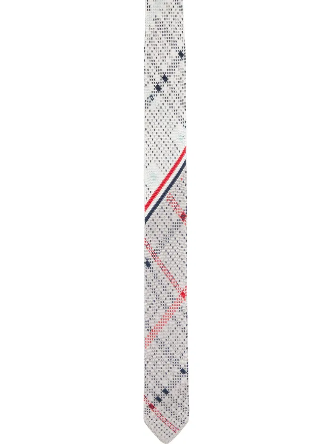 Thom Browne Thom Browne RWB プレイド チェック シルクニット ネクタイの商品画像