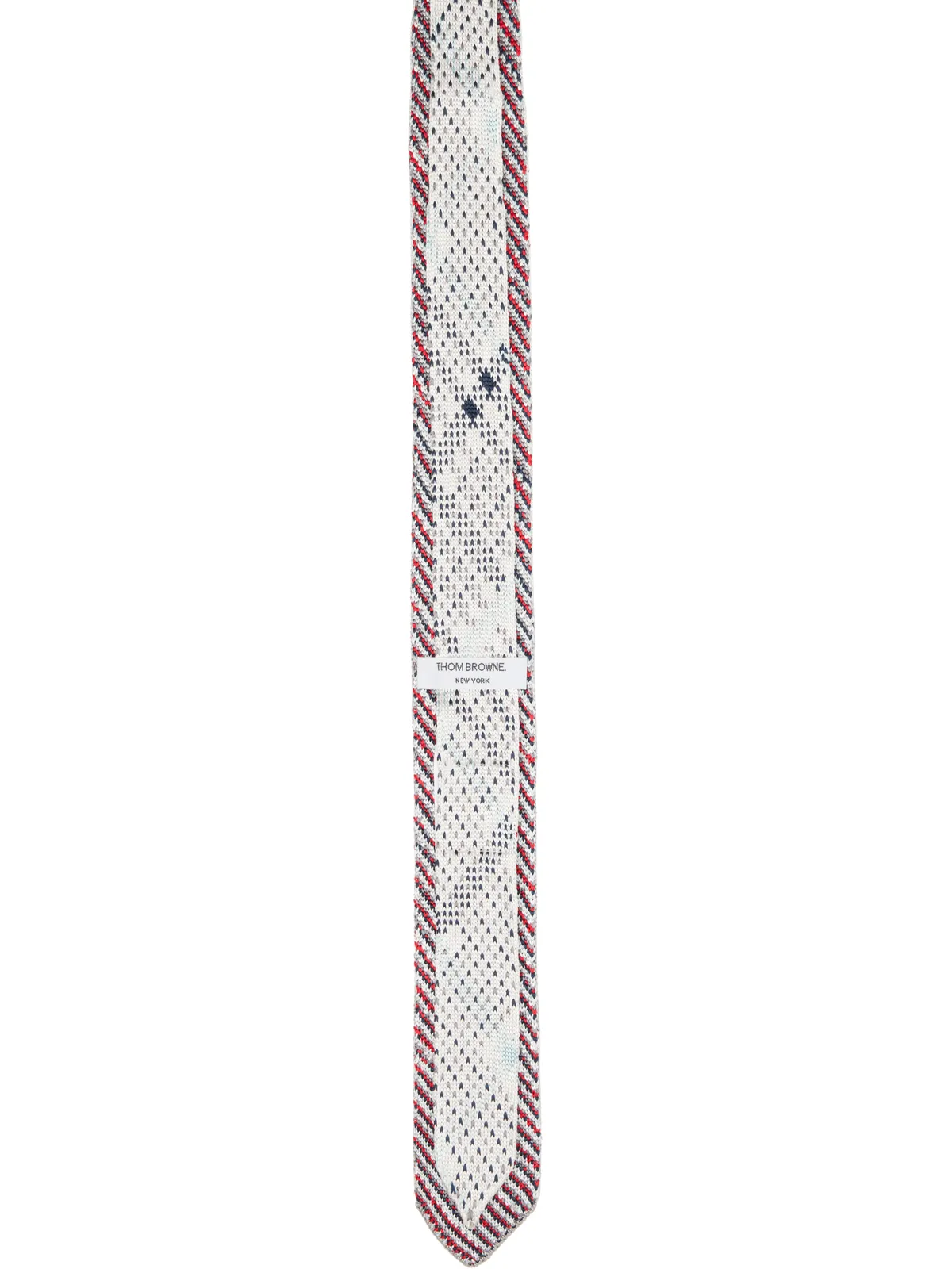 Thom Browne RWB プレイド チェック シルクニット ネクタイ - 画像2