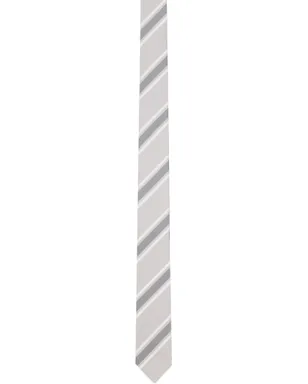 Thom Browne Outlined Repp ストライプ クラシック ネクタイ - サムネイル1
