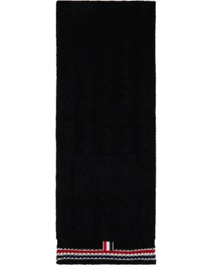 Thom Browne ケーブルステッチ RWB Stripe ポケットマフラー - サムネイル1