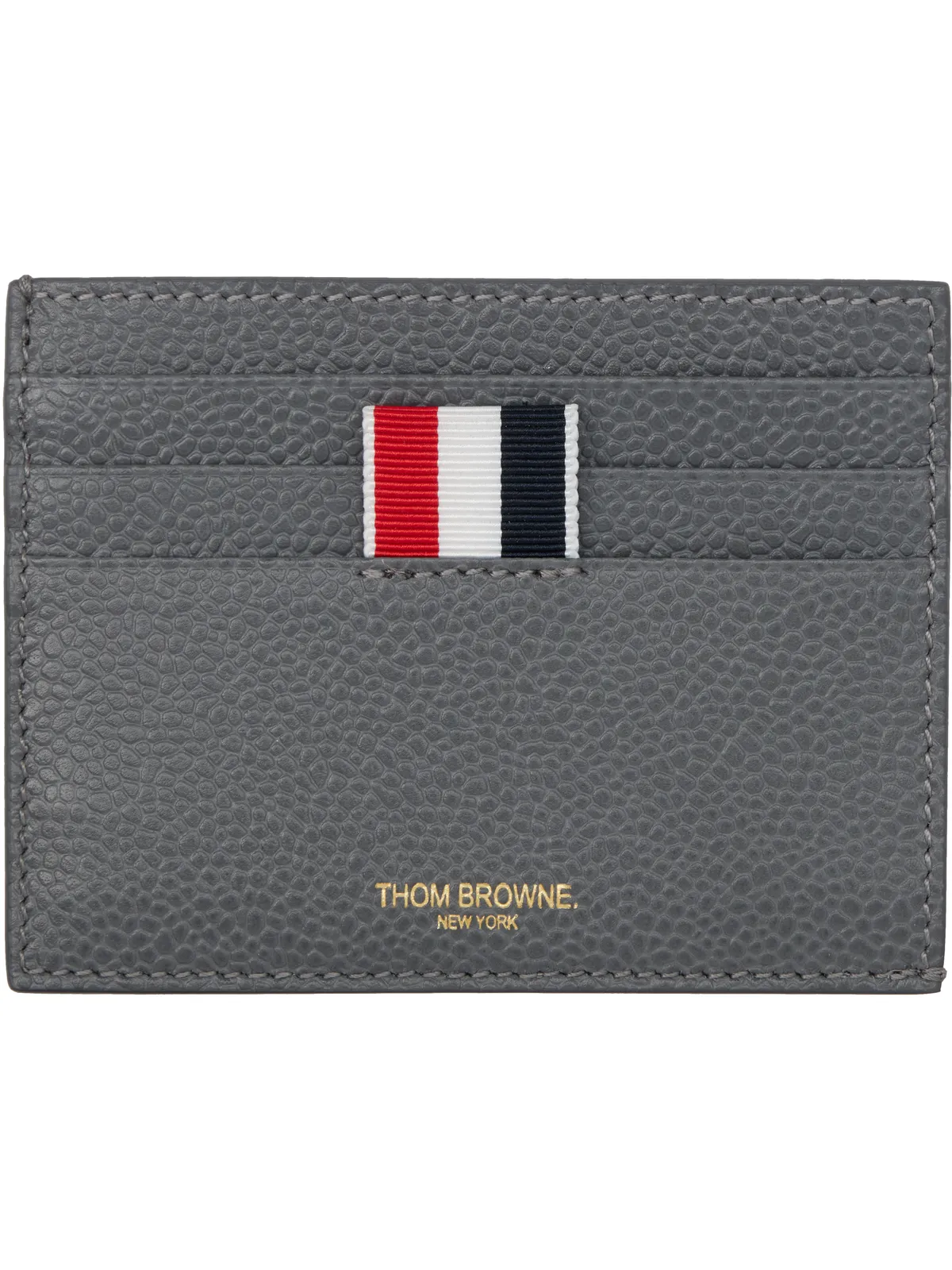 Thom Browne Note Compartment ペブルグレイン カードケース - 画像1