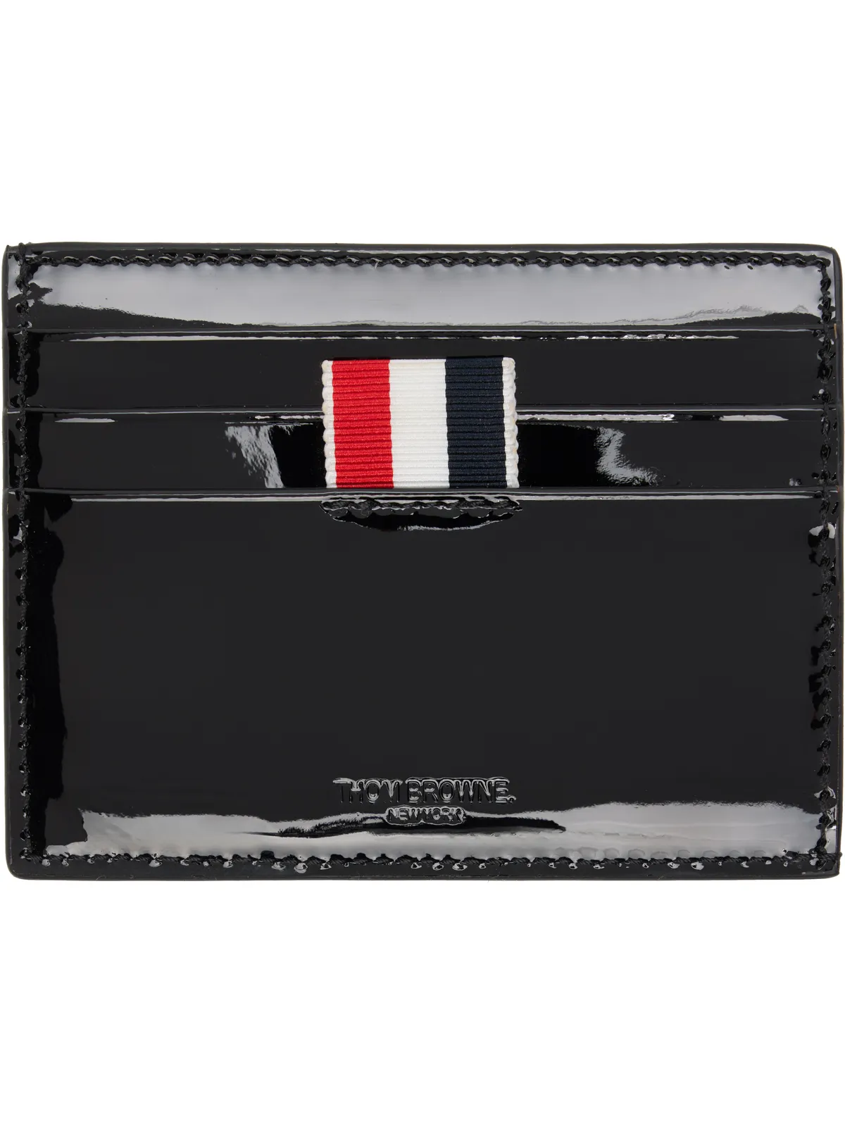 Thom Browne Patent 4-Bar Note Compartment カードケース - 画像1