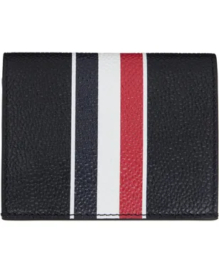 Thom Browne RWB Stripe Double ペブルグレイン カードケース - サムネイル1