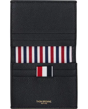 Thom Browne RWB Stripe Double ペブルグレイン カードケース - サムネイル3