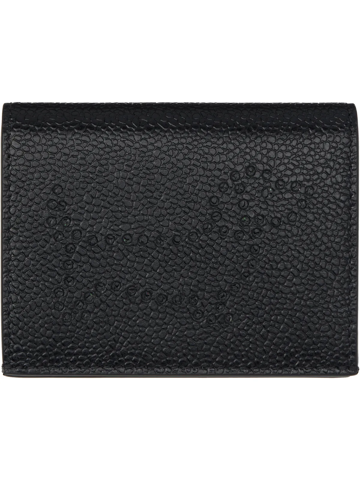 Thom Browne Hector ペブルグレイン ダブルカードケース - 画像1