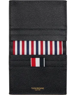 Thom Browne Hector ペブルグレイン ダブルカードケース - サムネイル3