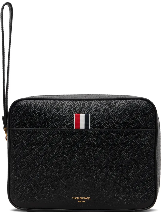 Thom Browne Thom Browne ペブルグレイン レザー ポーチの商品画像