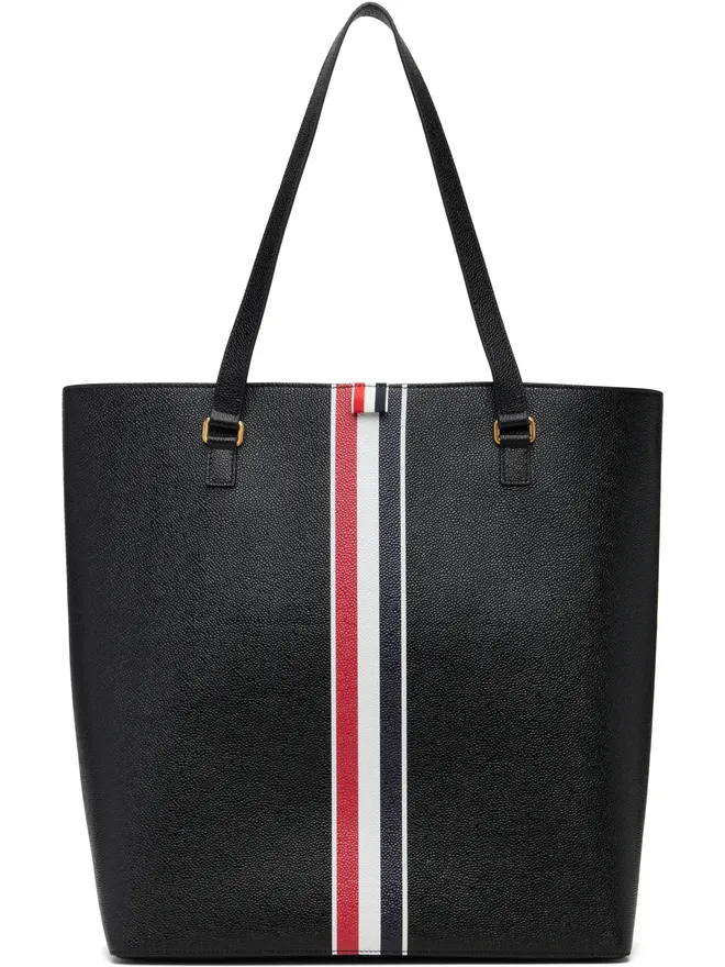 Thom Browne Thom Browne Vertical ペブルグレイン レザー トートバッグの商品画像