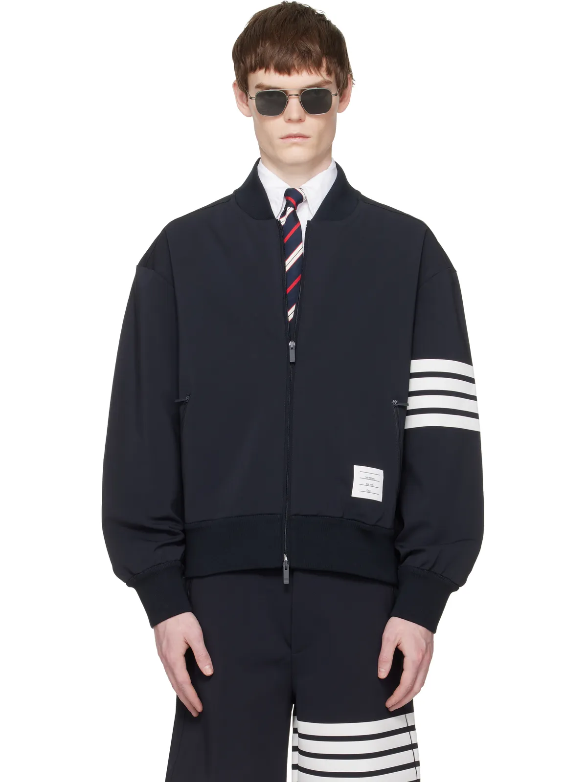 Thom Browne Printed 4-Bar ボンバージャケット - 画像1