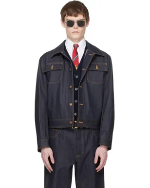 Thom Browne Backstrap セルビッジデニム ユーティリティジャケット - サムネイル1