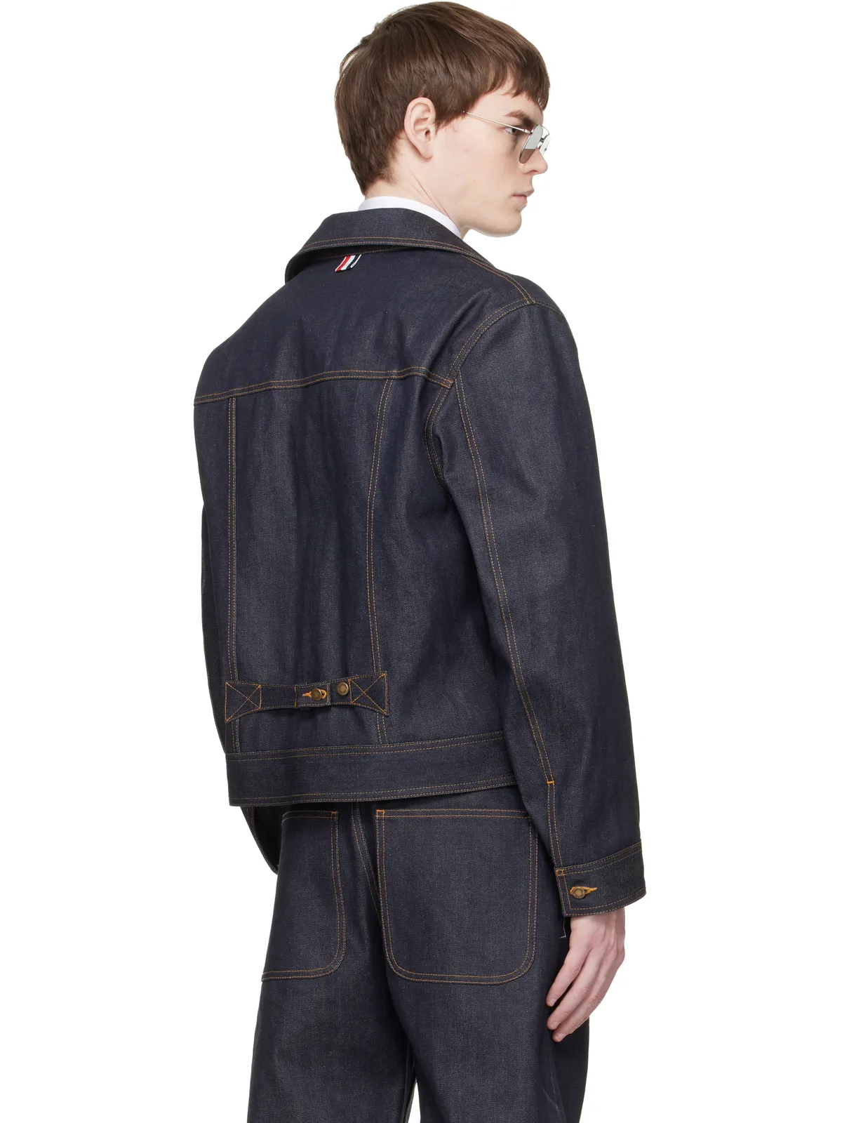 Thom Browne Backstrap セルビッジデニム ユーティリティジャケット - 画像3