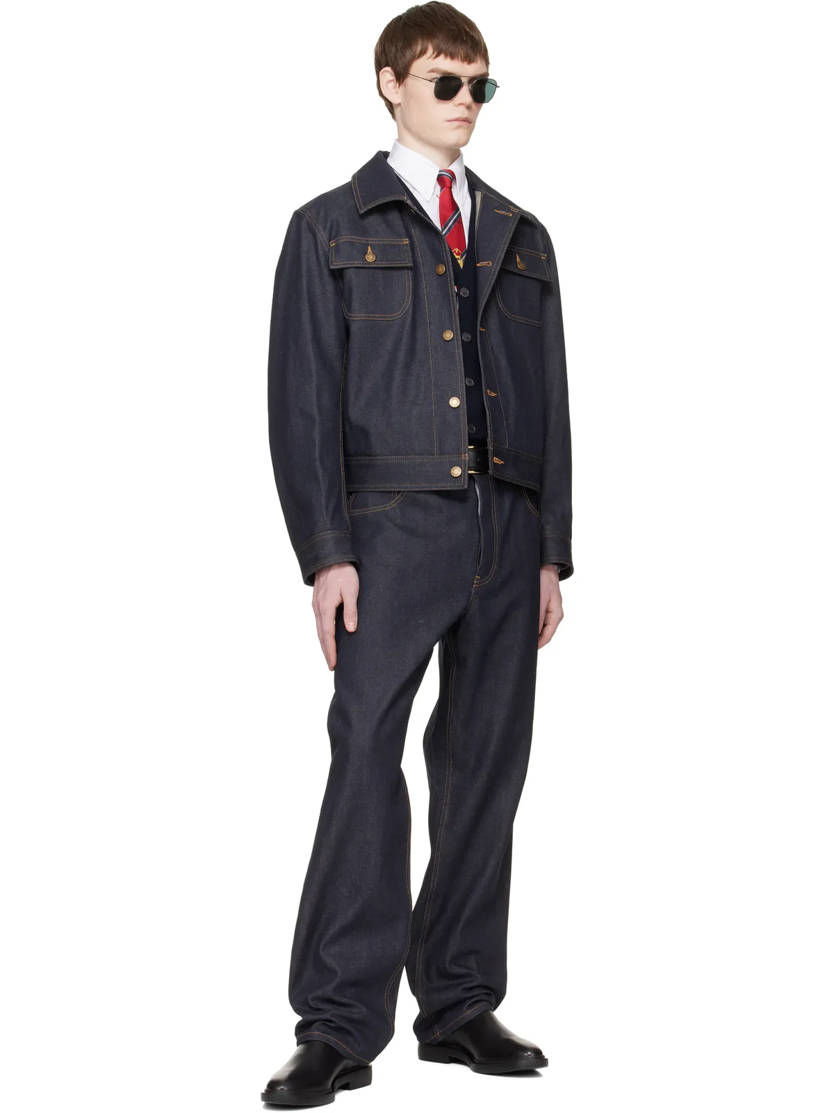 Thom Browne Backstrap セルビッジデニム ユーティリティジャケット - 画像4