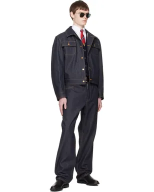 Thom Browne Backstrap セルビッジデニム ユーティリティジャケット - サムネイル4