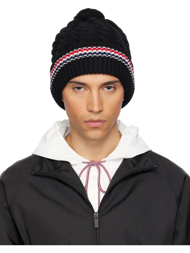 Thom Browne Thom Browne Cashmere Baby Cable Stitch ポンポン ビーニーの商品画像