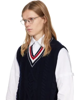 Thom Browne チタン ラウンドメガネ - サムネイル4