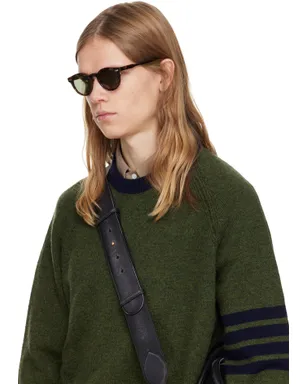 Thom Browne アセテート ラウンドサングラス - サムネイル4