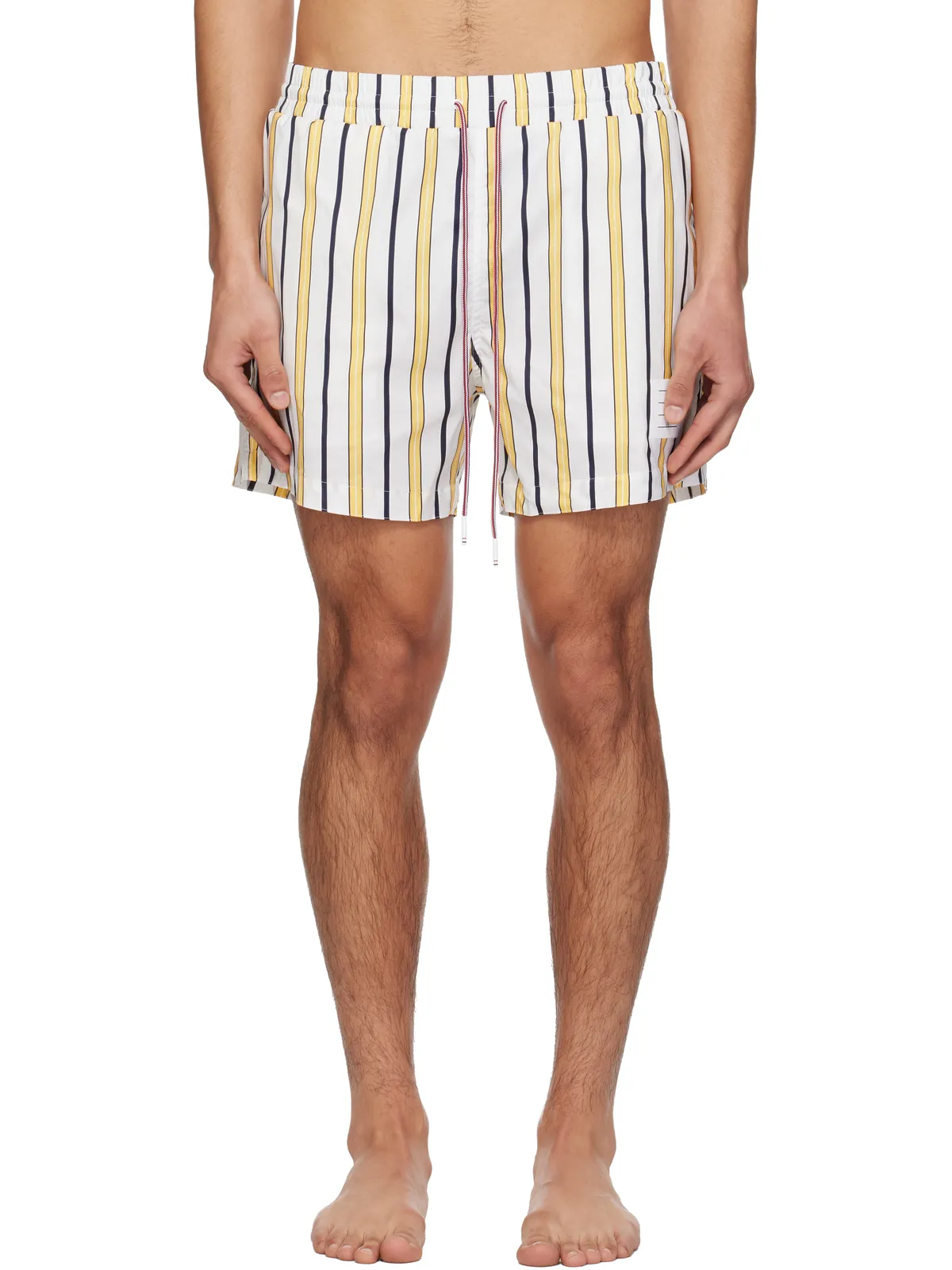 Thom Browne Repp ストライプ スイムショーツ - 画像1