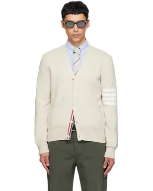 Thom Browne 4-Bar コットン クレープ ミラノリブ カーディガン - サムネイル1