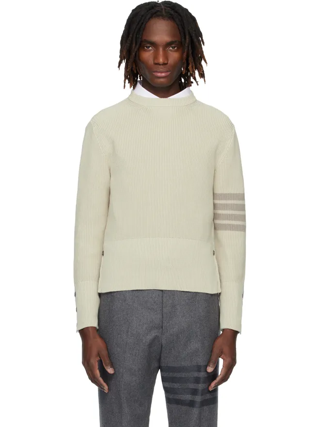 Thom Browne Thom Browne Cardigan Stitch 4-Bar コットン セーターの商品画像