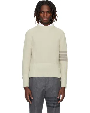Thom Browne Cardigan Stitch 4-Bar コットン セーター - サムネイル1