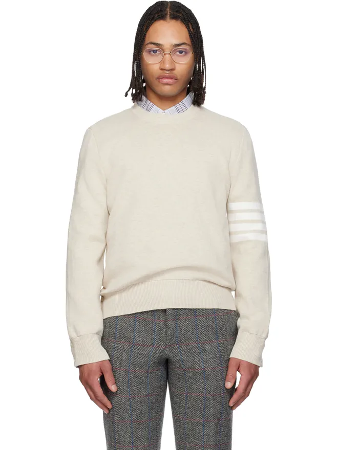 Thom Browne Thom Browne 4-Bar コットンクレープ ミラノリブ セーターの商品画像
