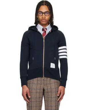 Thom Browne Classic Loopback 4-Bar フルジップ フーディ - サムネイル1