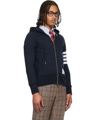 Thom Browne Classic Loopback 4-Bar フルジップ フーディ - サムネイル2