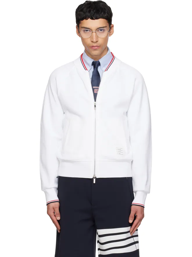 Thom Browne Thom Browne Pique loopback RWB Tipping プルオーバーの商品画像