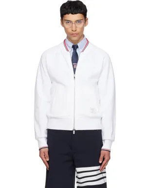 Thom Browne Pique loopback RWB Tipping プルオーバー - サムネイル1