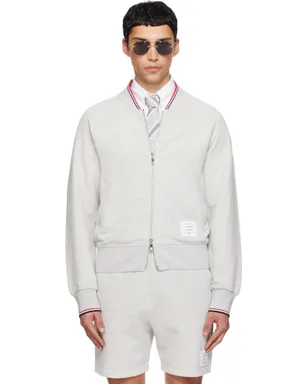 Thom Browne Pique Loopback Bomber スウェットシャツ - サムネイル1