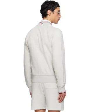 Thom Browne Pique Loopback Bomber スウェットシャツ - サムネイル3
