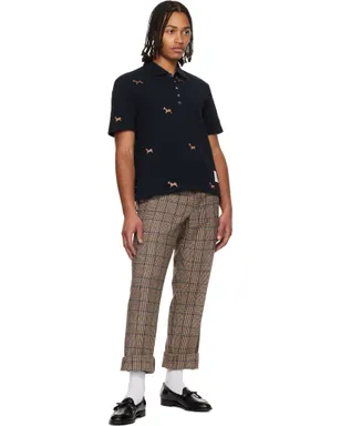 Thom Browne Horse Half Drop Embroidery 半袖ポロシャツ - サムネイル4