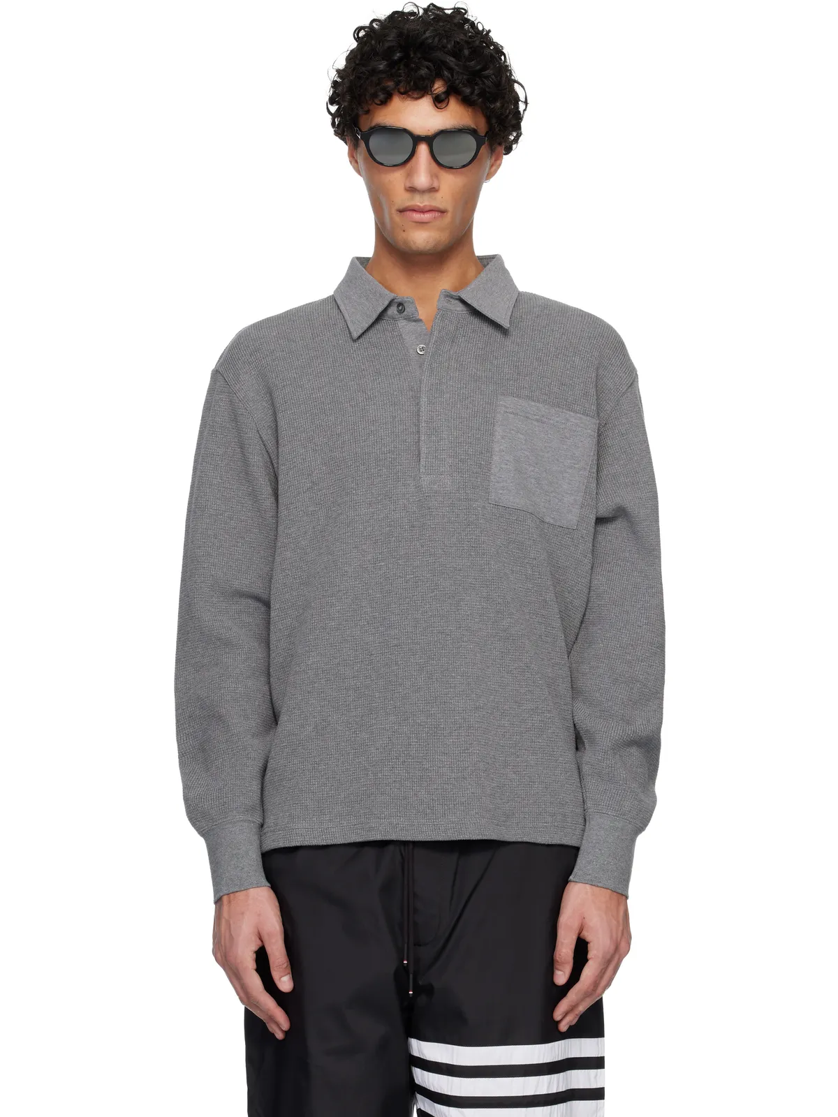 Thom Browne Rugby ニットポロシャツ - 画像1