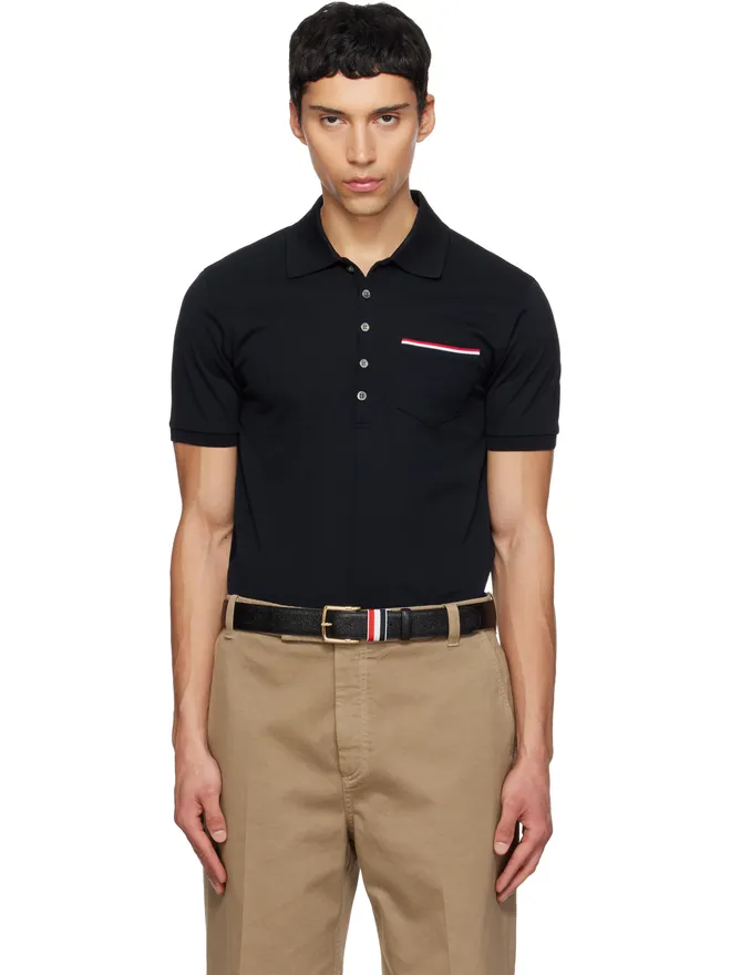 Thom Browne Thom Browne ピケ ポケット ポロシャツの商品画像