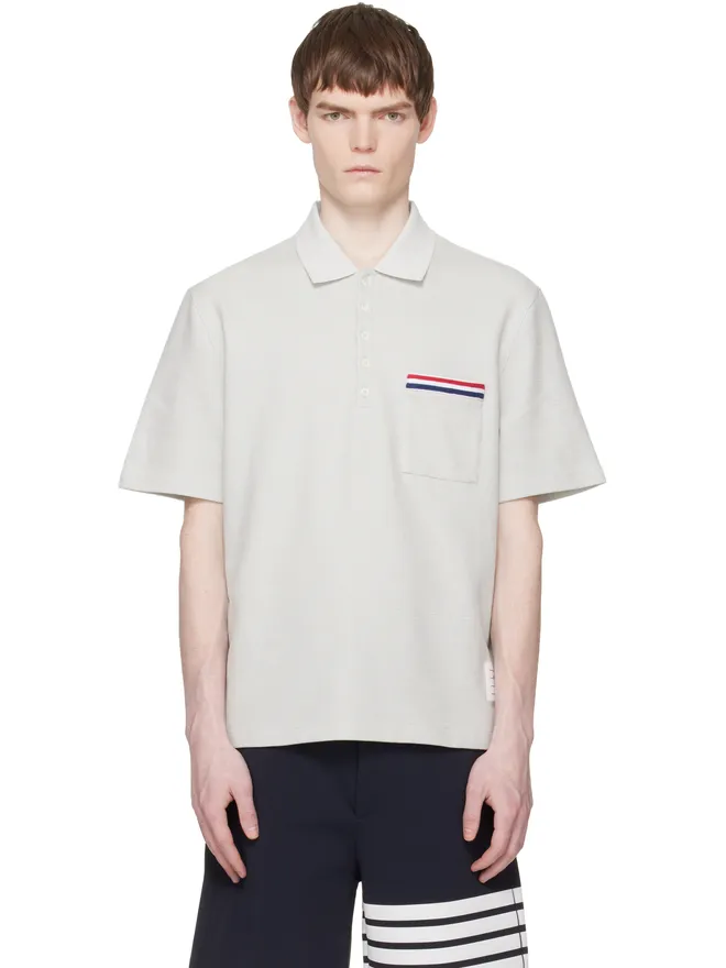 Thom Browne Thom Browne 半袖 ポケット ポロシャツの商品画像