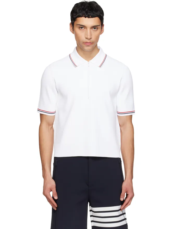 Thom Browne Thom Browne ストレッチ ビスコース テニス ポロシャツの商品画像