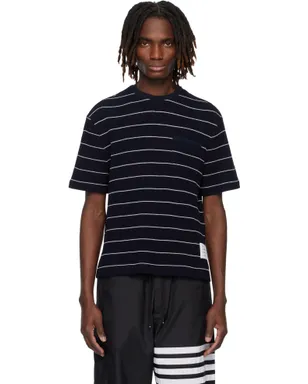 Thom Browne Textured Stripe Waffle Tシャツ - サムネイル1