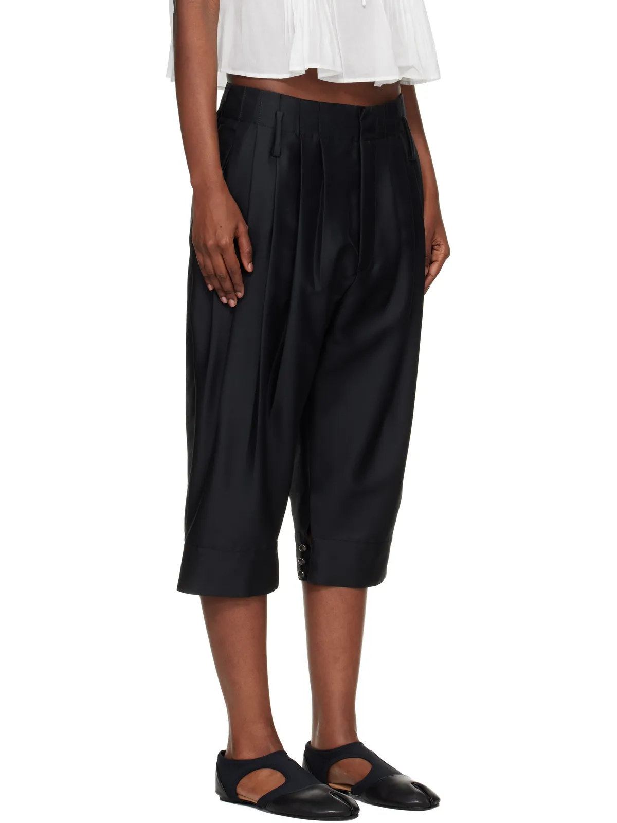 Kenzo Kenzo Paris テーラード クロップド タックパンツ - 画像2