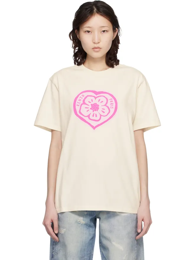 Kenzo Kenzo Kenzo Paris 'KENZO Boke Heart' ルーズ Tシャツの商品画像