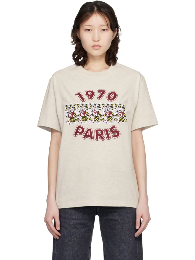 Kenzo Kenzo Kenzo Paris 'KENZO Wild Tiger' エンブロイダリー ルーズ Tシャツの商品画像