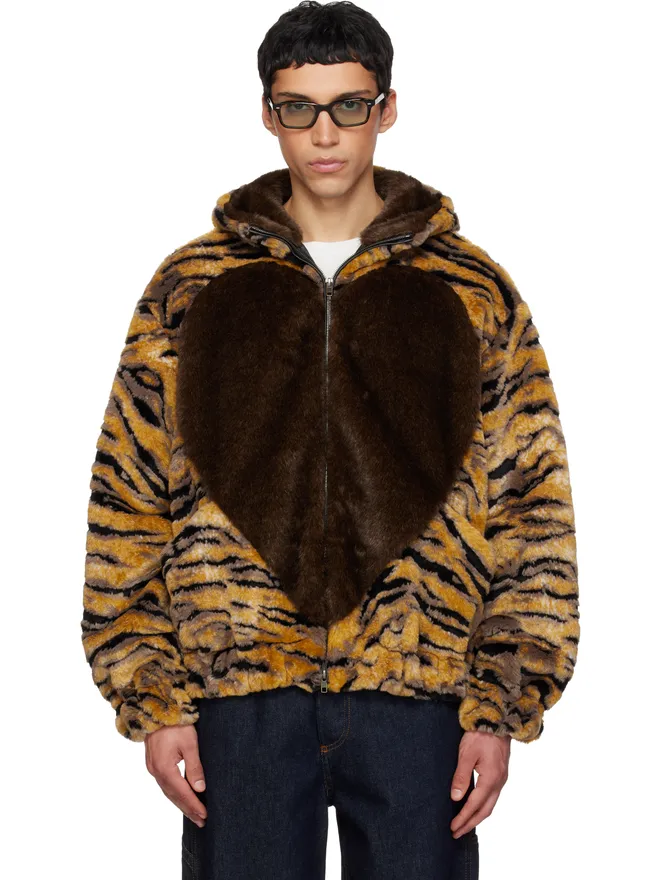 Kenzo Kenzo Kenzo Paris 'KENZO Tiger' フェイクファー ジャケットの商品画像