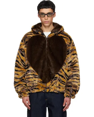 Kenzo Kenzo Paris 'KENZO Tiger' フェイクファー ジャケット - サムネイル1