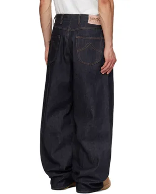 Kenzo Turn Up Wide Fit ジーンズ - サムネイル3
