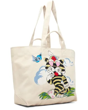 Kenzo ラージ Kenzo Paris 'KENZO Cartoon' トートバッグ - サムネイル2
