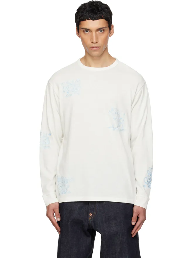 Kenzo Kenzo Kenzo Paris 'KENZO Cartoon Outlined' リラックス 長袖Tシャツの商品画像