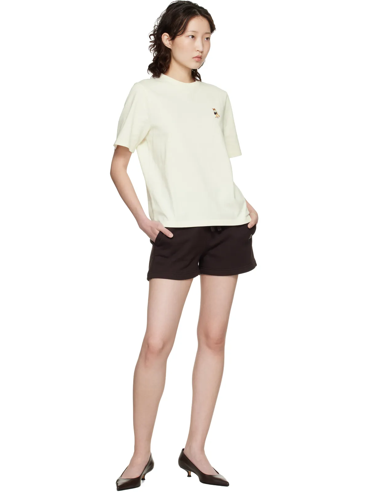 Maison Kitsuné ベビーフォックス レギュラー ジョグショーツ - 画像4
