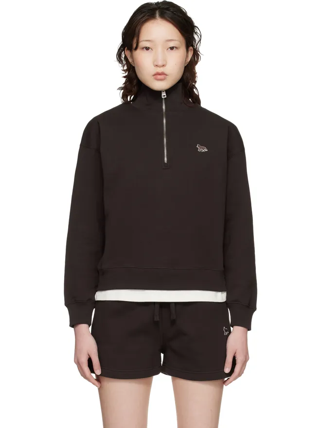 Maison Kitsuné Maison Kitsuné ベビーフォックス ハーフジップ スウェットシャツの商品画像