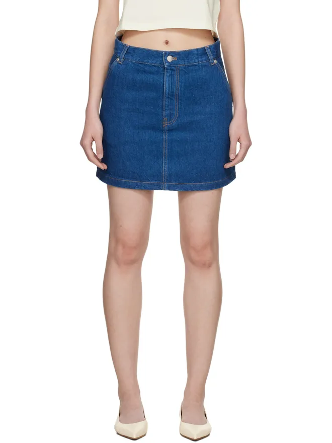 Maison Kitsuné Maison Kitsuné ハイウエスト デニム ミニスカートの商品画像