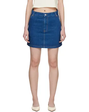 Maison Kitsuné ハイウエスト デニム ミニスカート - サムネイル1