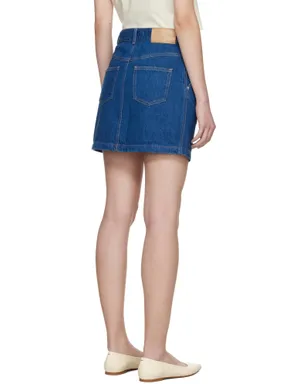 Maison Kitsuné ハイウエスト デニム ミニスカート - サムネイル3